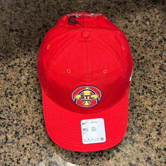 St. Louis Cardinals Nike Club City Connect Cap Hat Red M/L Cotton New - Picture 6 of 10